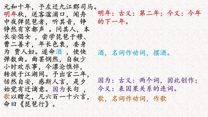琵琶行课件ppt 中职语文课件ppt第8页