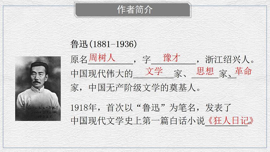 部編高教版 中職語文 基礎(chǔ)模塊下冊 3-1祝福 （課件）第5頁