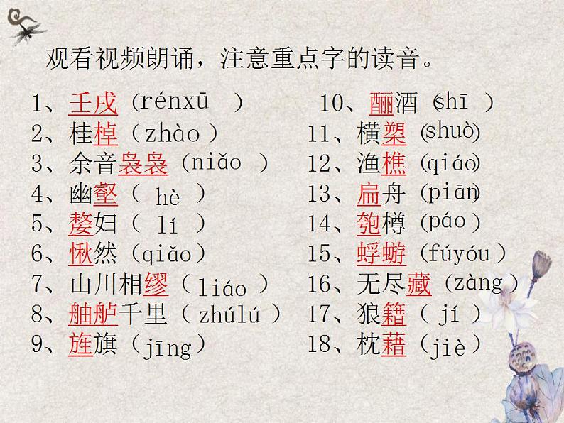 部编高教版 中职语文 基础模块下册 7-3赤壁赋 (课件)08