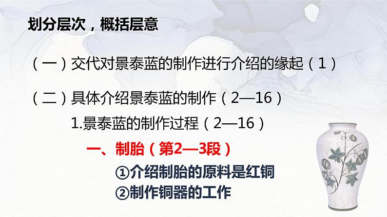 部编高教版 中职语文 基础模块下册 5-3景泰蓝的制作 (课件+教案)06