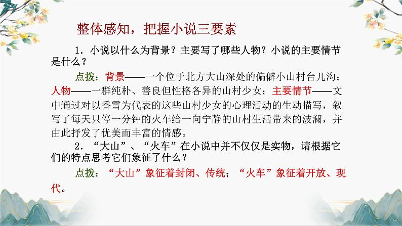 部编高教版 中职语文 基础模块下册 6-3哦,香雪 (课件+教案)07
