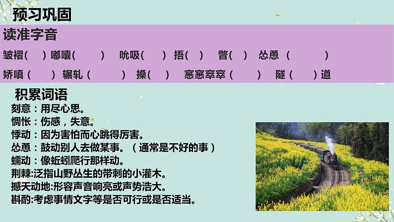 三《哦,香雪》课件03