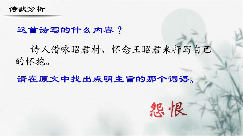 【重点课文复习】2024年中职高考语文 一轮复习之重点篇目 10.《咏怀古迹》-讲练课件第7页
