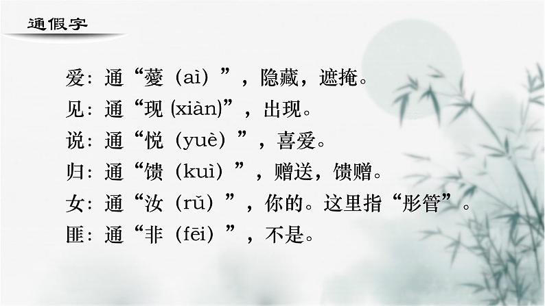 【重点课文复习】2024年中职高考语文 一轮复习之重点篇目 17.《静女》(精讲课件)-讲练课件第7页