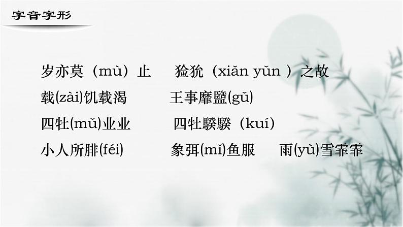 【重点课文复习】2024年中职高考语文 一轮复习之重点篇目 18.《采薇》(精讲课件)-讲练课件第4页