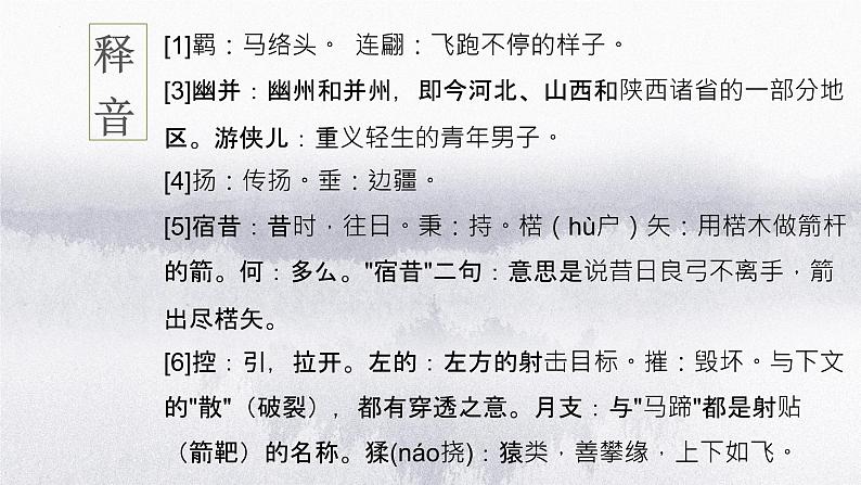 【公开课可用】中职语文高教版基础模块上册 《白马篇》(课件)07