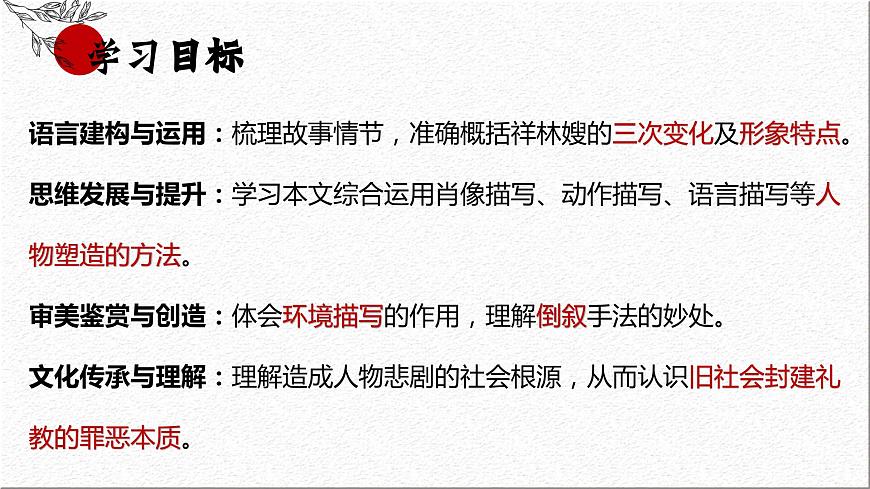 部編高教版 中職語(yǔ)文 基礎(chǔ)模塊下冊(cè) 3-1《祝?！罚╬pt課件）第3頁(yè)