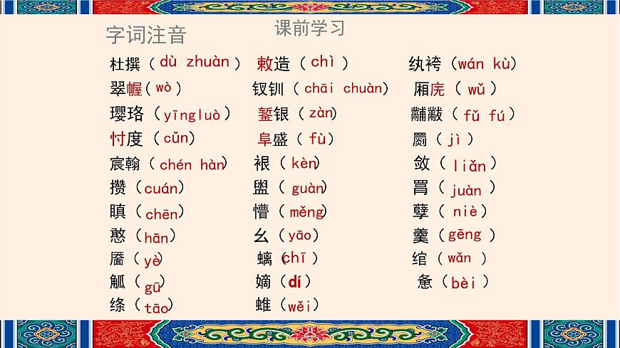 部編高教版 中職語文 基礎(chǔ)模塊上冊 2-3《林黛玉進(jìn)賈府》（ppt課件）第4頁