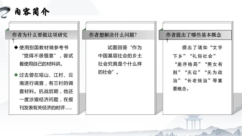 整本书阅读:《乡土中国》(作品简介)课件-【中职专用】高一语文(高教版2023·基础模块下册)07
