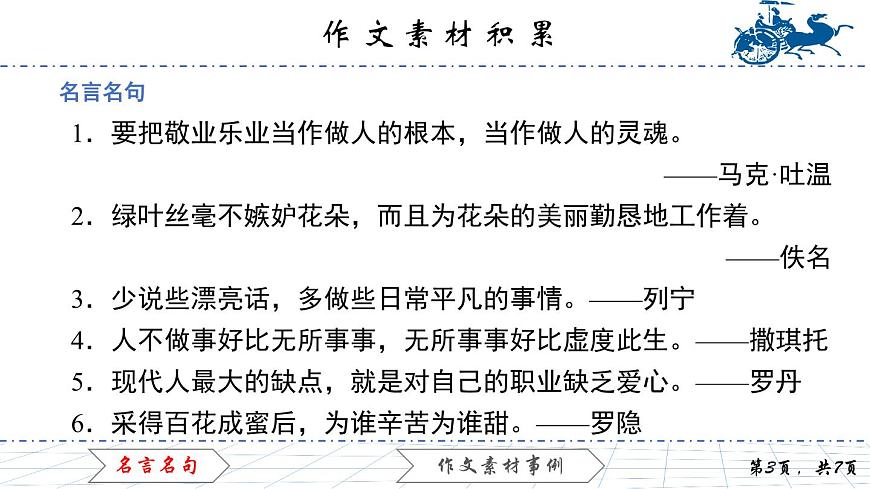 作文素材積累課件PPT第3頁(yè)