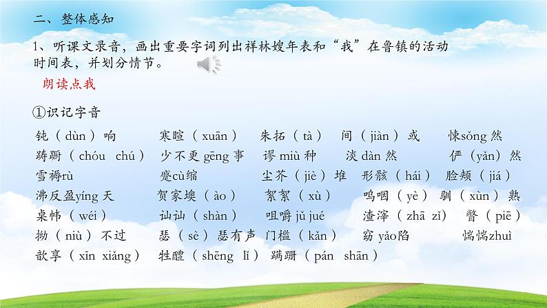 《祝福》-2023-2024学年高一基础模块下册同步备课教学课件(高教版2023)04