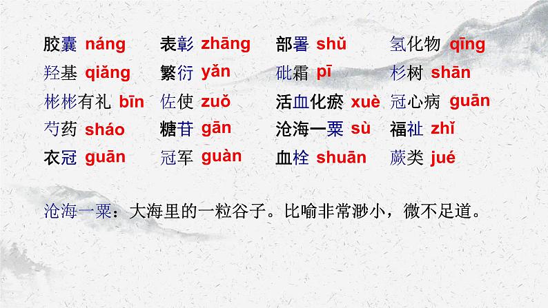 部编高教版中职语文基础模块下册6-1《青蒿素:人类征服疾病的一小步》课件第7页