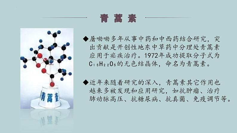 6.1《青蒿素:人类征服疾病的一小步》课件++2023—2024学年高教版(2023)中职语文基础模块下册05