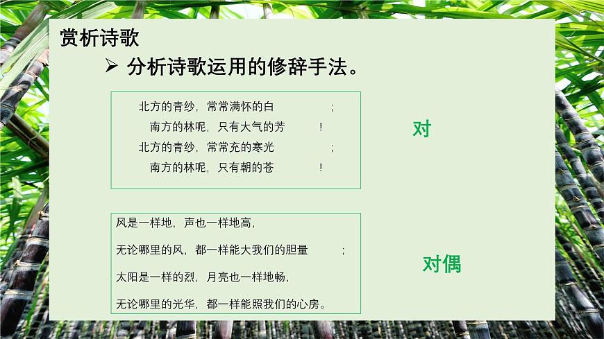 《青紗帳——甘蔗林》-【中職專用】高一語文課件（高教版2023基礎模塊下冊）第8頁