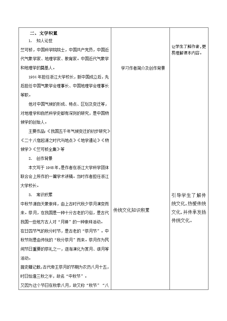 高教版中职语文基础模块下册08中秋月-课件+教学设计+第二单元检测02