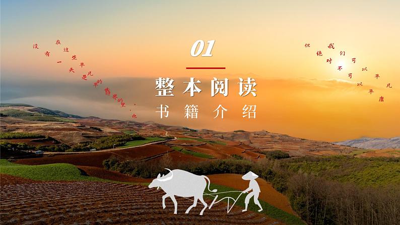 中职语文部编高教版基础模块上册第四单元《平凡的世界》整本阅读授课课件02