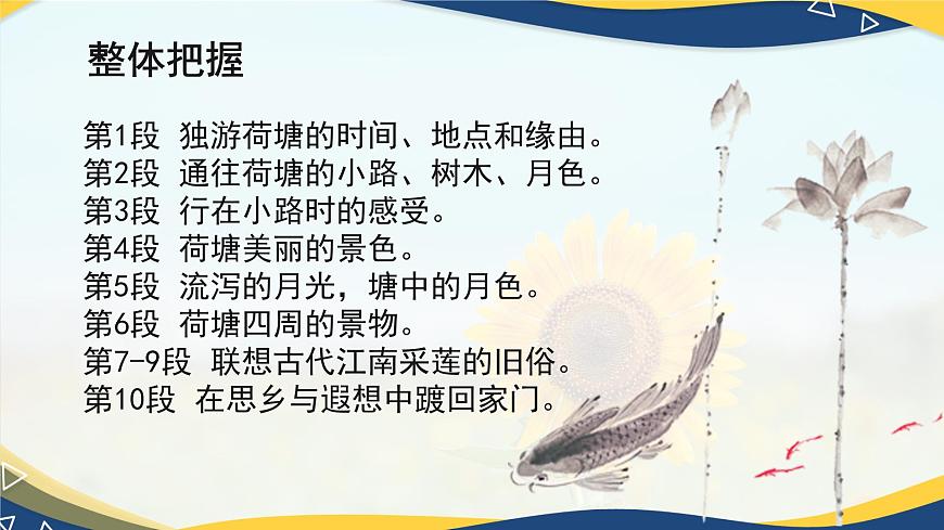 2.2《荷塘月色》課件-【中職專用】高一語文同步備課課件+教學(xué)設(shè)計+習(xí)題（高教版2023·基礎(chǔ)模塊上冊）第6頁