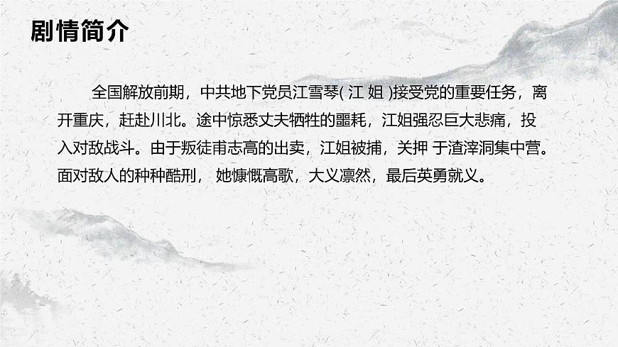 部編高教版中職語文職業(yè)模塊1-4《江姐（節(jié)選）》 課件第7頁