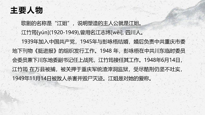 部編高教版中職語文職業(yè)模塊1-4《江姐（節(jié)選）》 課件第8頁