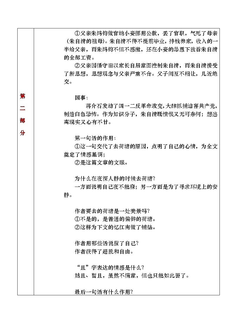 部编高教版(2023)中职语文基础模块上册2.2《荷塘月色》教案03