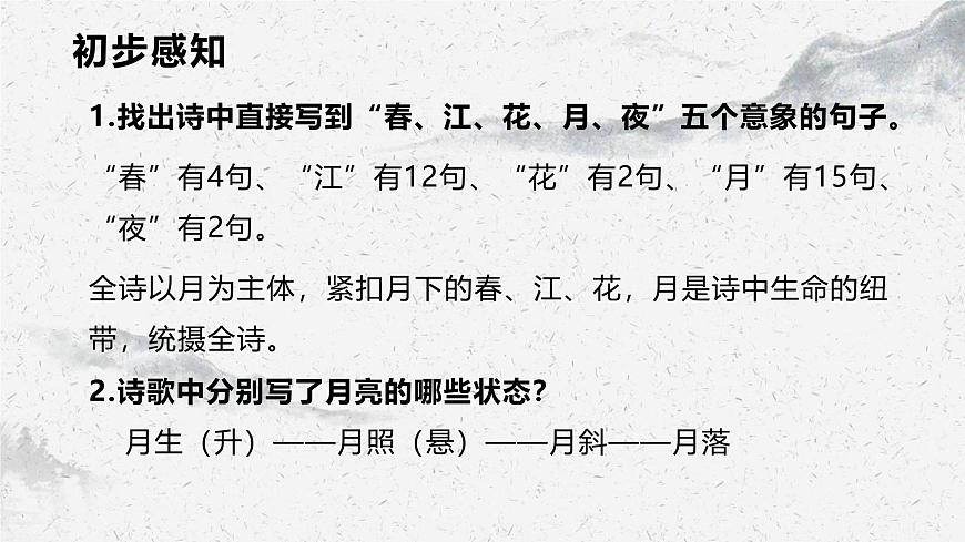 部編高教版中職語文基礎(chǔ)模塊上冊8-3《春江花月夜》 課件第7頁