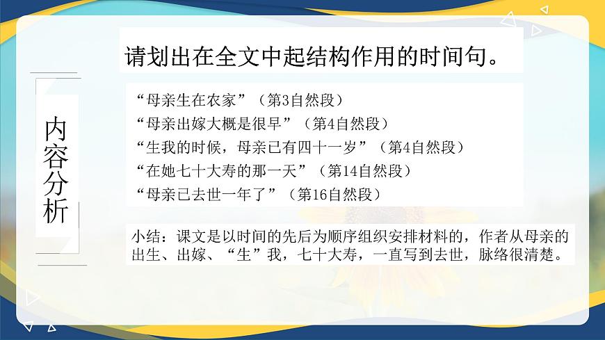 4.2《我的母親》（精品課件）-2024-2025學(xué)年高二語(yǔ)文教與學(xué)同步精品講堂（高教版2024·拓展模塊上冊(cè)）第6頁(yè)