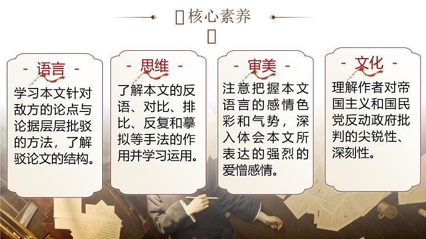 部編高教版（2024）中職語文拓展模塊上冊1.2《友邦驚詫論》課件第2頁