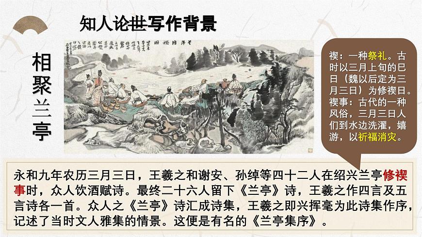 部編高教版（2024）2.3《蘭亭集序》 課件第6頁
