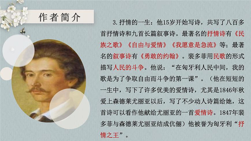 【中職專用】高一語文同步（高教版2023基礎模塊上冊）第2.1《詩二首 我愿意是急流》課件第6頁
