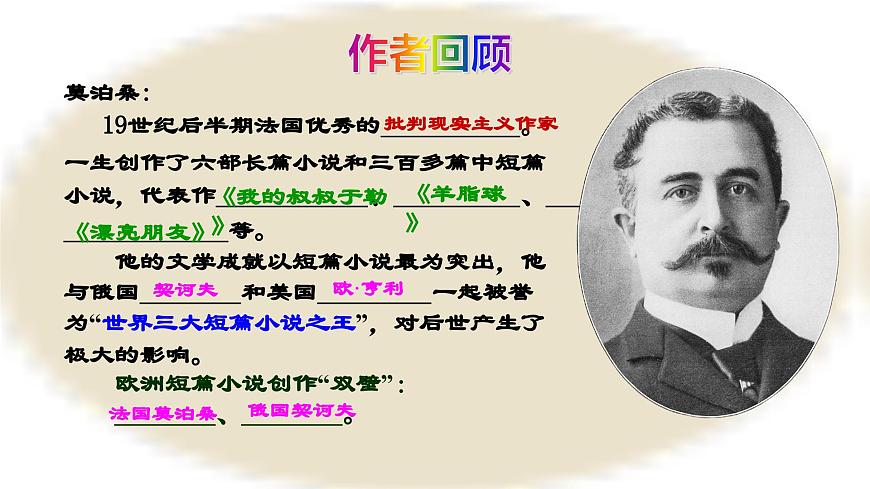 部編版（2023）中職語文基礎(chǔ)模塊下《項(xiàng)鏈》課件第5頁(yè)