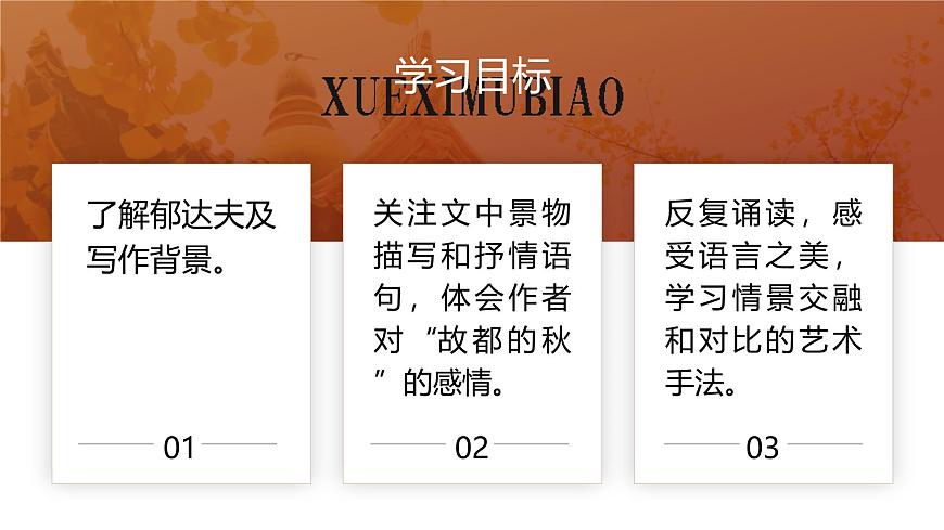 部編高教版（2024）中職語文拓展模塊上冊4.1《故都的秋》課件第2頁
