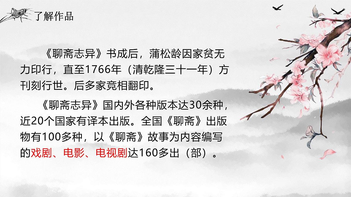 部编高教版2023 中职语文 基础模块上册 第三单元第四课 促织-课件第6页