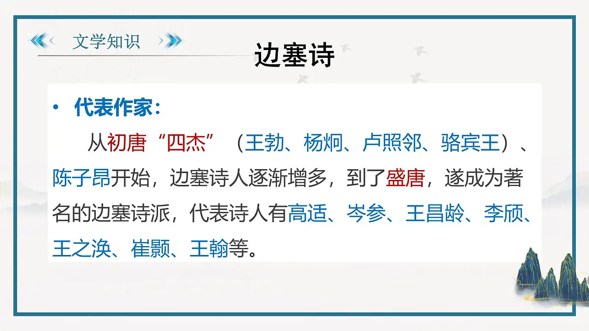 部编高教版2023 中职语文 基础模块上册 古诗词朗诵 燕歌行并序-课件第6页