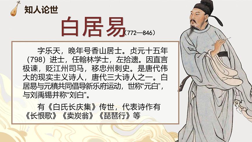 部編高教版（2024）拓展模塊下冊(cè)2.1《琵琶行》課件第5頁(yè)