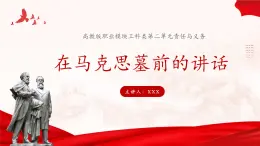 中職高教版職業(yè)模塊工科類 語(yǔ)文 第三單元《在馬克思墓前的講話》課件