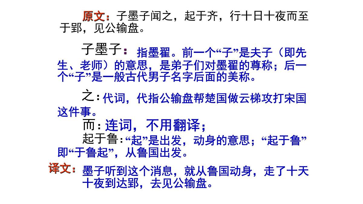 中职 语文 部编高教版(2023) 基础模块 上册 第六单元三 公输 课件第4页