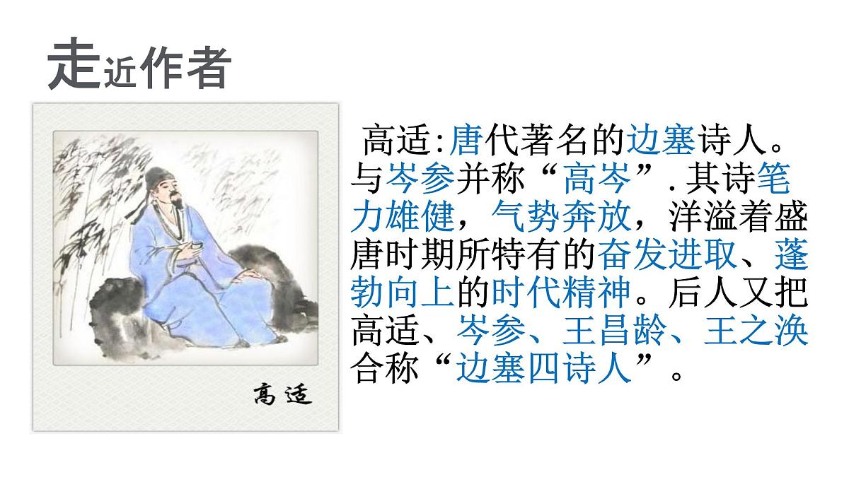 中职 语文 部编高教版(2023) 基础模块 上册 古诗词诵读燕歌行并序 课件第4页