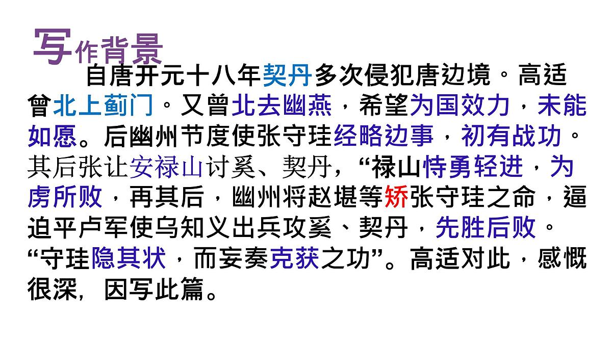 中职 语文 部编高教版(2023) 基础模块 上册 古诗词诵读燕歌行并序 课件第5页