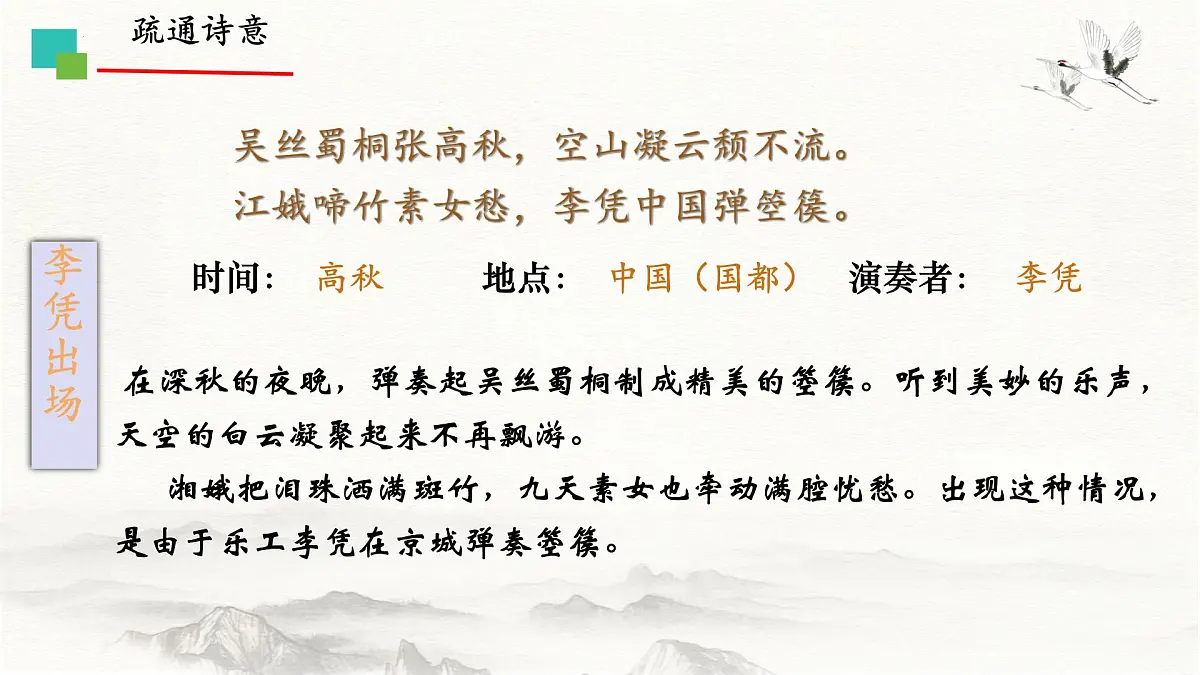 中职 语文 部编高教版(2023) 基础模块 上册 古诗词诵读李凭箜篌引 课件第7页