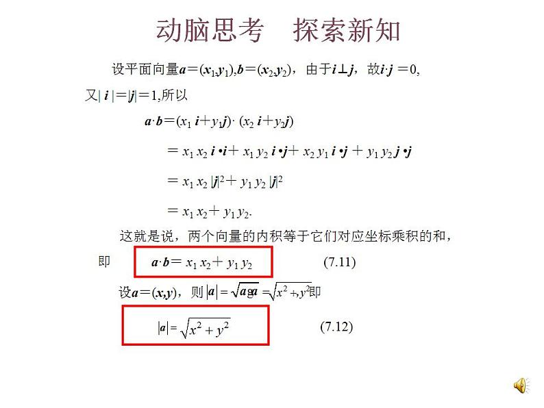 高教版中职数学基础模块下册:7.3《平面向量的内积》课件03