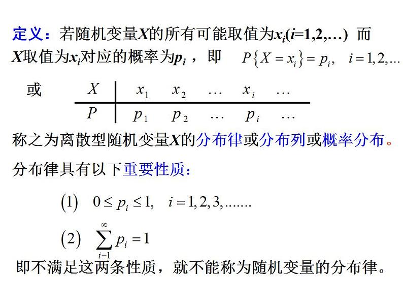 【高教版】中职数学拓展模块:3.3《离散型随机变量及其分布》课件第2页
