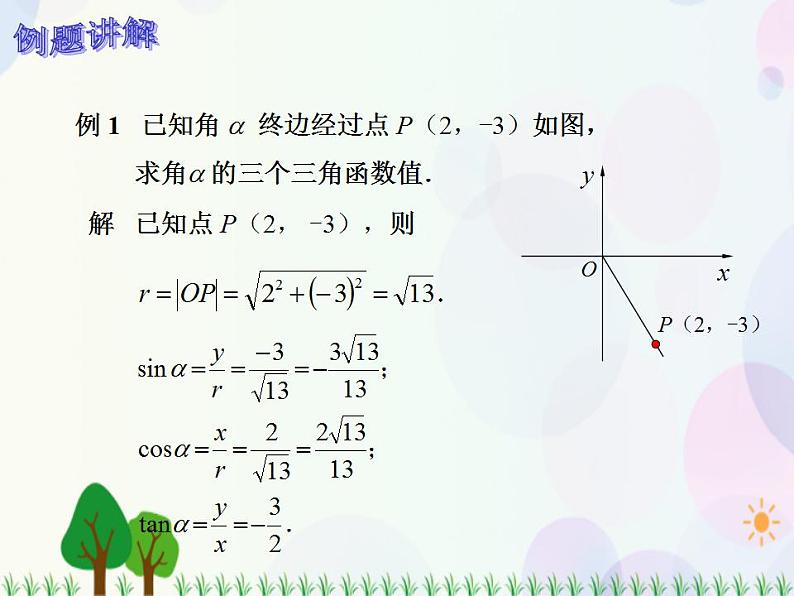【人教版】中职数学(基础模块)上册:5.2《任意角的三角函数》课件+教案08