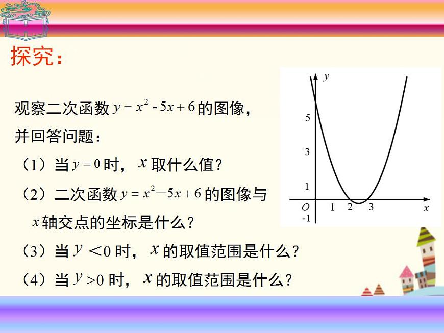 【語文版】中職數(shù)學(xué)基礎(chǔ)模塊上冊：2.3《一元二次不等式》ppt課件（2）第4頁