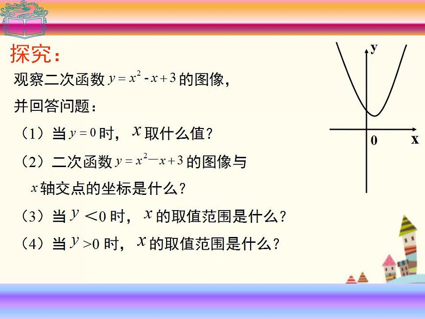 【語文版】中職數(shù)學(xué)基礎(chǔ)模塊上冊：2.3《一元二次不等式》ppt課件（2）第6頁