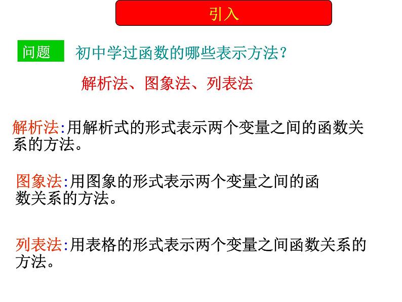 【语文版】中职数学基础模块上册:3.2《函数的表示法》ppt课件(1)第2页