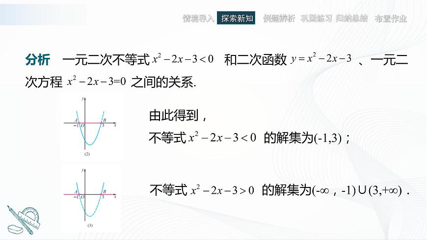 高教版（中職）數(shù)學(xué)基礎(chǔ)模塊上冊(cè)2.3《一元二次不等式》 課件第8頁
