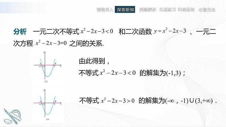 高教版(中职)数学基础模块上册2.3《一元二次不等式》 课件08