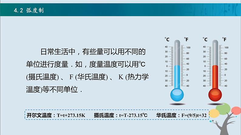 高教版(中职)数学基础模块上册4.2《 弧度制》 课件第2页