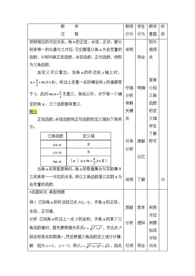【高教版】中职数学基础模块上册:5.3任意角的正弦函数、余弦函数和正切函数第3页