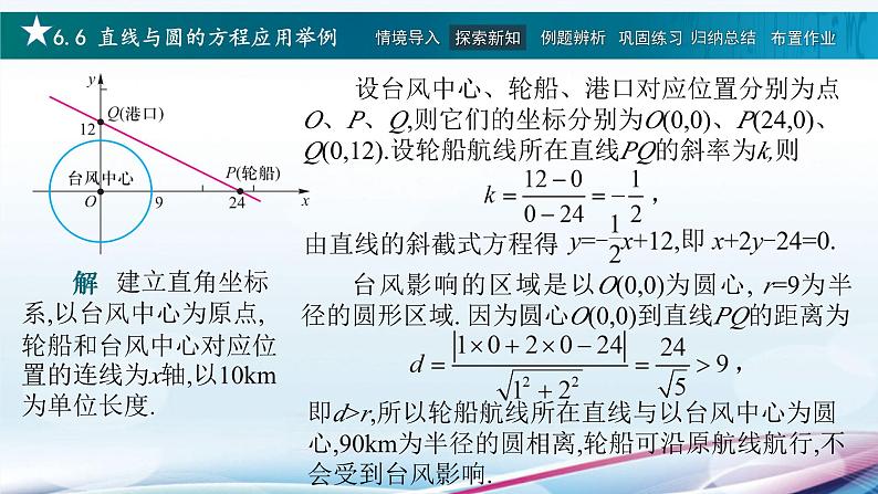 6.6直线与圆的方程应用举例(课件)第5页